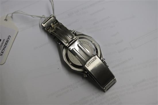 Four gentlemans wrist watches including two Citizen, a Seiko and a Normana.